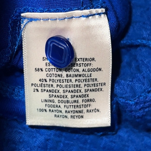 Anthropologie Maeve 60s Retro Textured Short Sleeve Shift Dress Size Small Blue - Picture 9 of 12